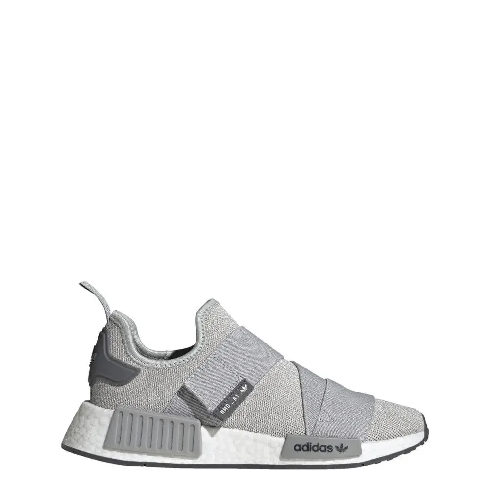 Adidas Women's NMD_r1 Sneaker, Grey/White/Grey, 9‎